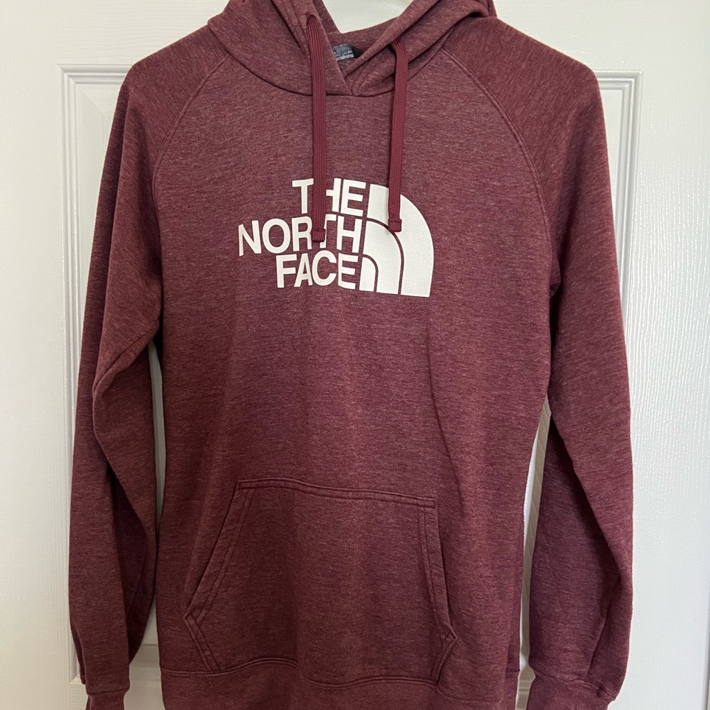 Maroon North Face sweatshirt